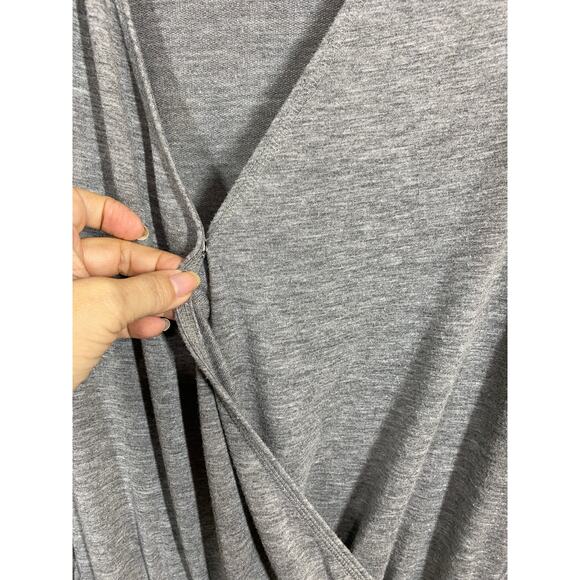 SLEEP by Cacique Heather Gray Long Sleeve Jumpsuit Pajamas Size 14 / 16 - Picture 5 of 10